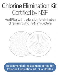 Replacement time for sediment filter &amp; chlorine elimination ball depends on the conditions of use